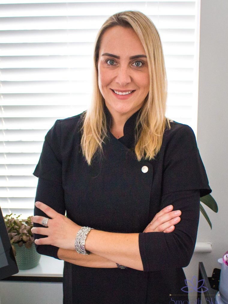 Ana Carolina Schuh, owner of Ana Skin Lounge, in her studio